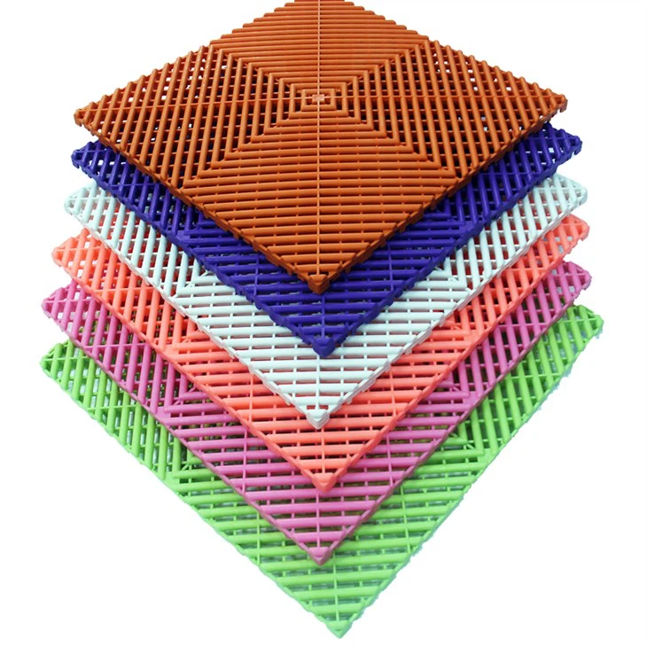 Rigid Plastic Garage Floor Tile 18*18