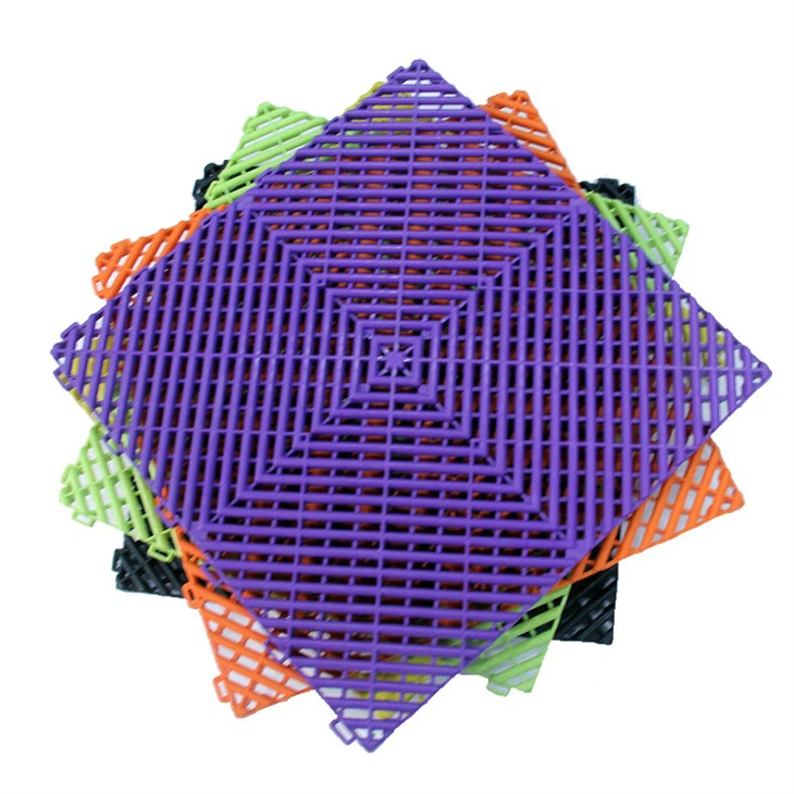 Rigid Plastic Garage Floor Tile 18*18
